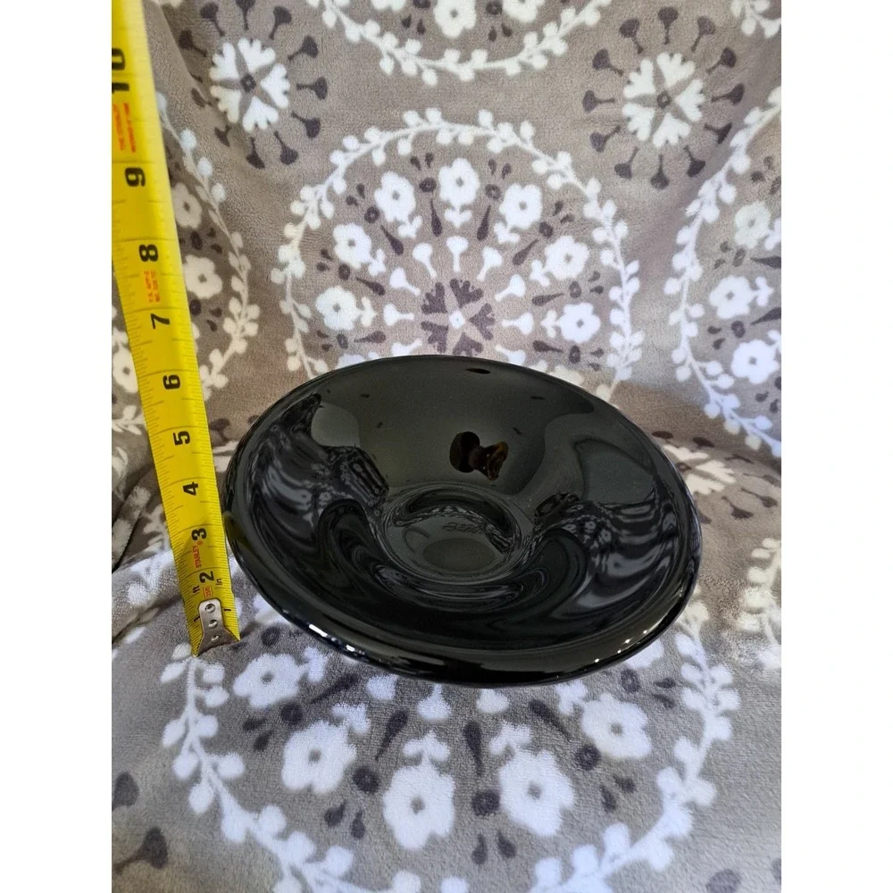 MCM Rosenthal Studio Line Porcelain Center Bowl Noire Black by Tapio Wirkkala